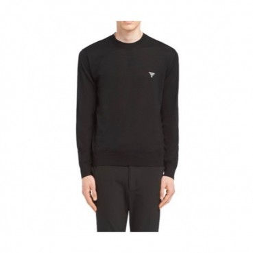 Prada  Mm/Wm Crew-neck Sweaters Black 