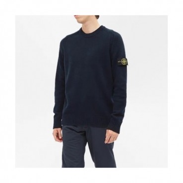 Stone Island  Mens Casual Crew-neck Sweaters Black 