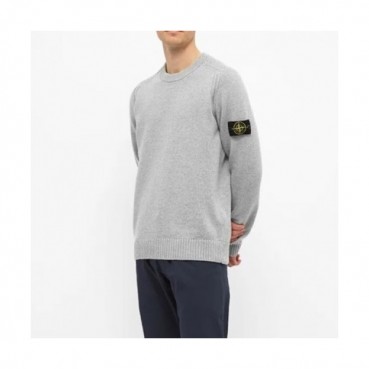 Stone Island  Mens Casual Crew-neck Sweaters Gray 