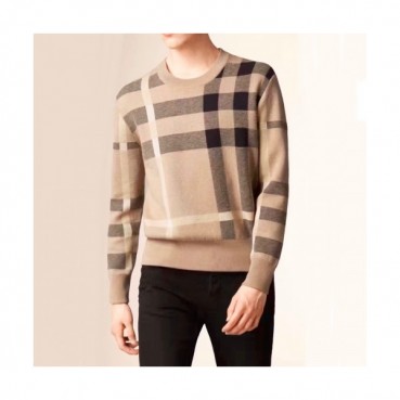 Burberry  Mm/Wm Vintage Polo Wool Sweaters Beige - 버버리 2021 남자 빈티지 폴로 울 스웨터 Bur04165x Size(m 