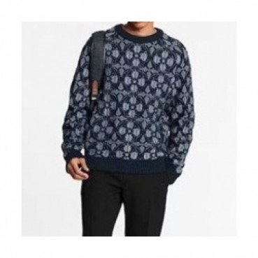[트렌디]Louis vuitton  Mens Casual Wool Sweaters Blue - 루이비통 2021 남성 캐쥬얼 울 스웨터 Lou03560x Size(xs 