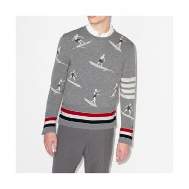 Thom Browne  Mens Strap Sweaters Gray - 톰브라운 2021 남성 스트랩 스웨터 Thom01408x Size(1 