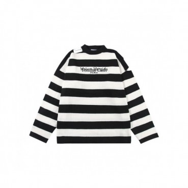 Maison margiela  Mens Two-tone Sweaters Black 