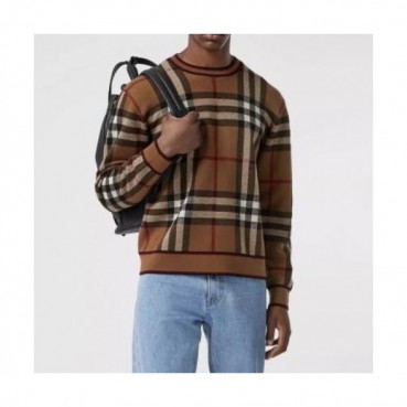 Burberry  Mm/Wm Vintage Polo Wool Sweaters Camel - 버버리 2021 남자 빈티지 폴로 울 스웨터 Bur04030x Size(s 