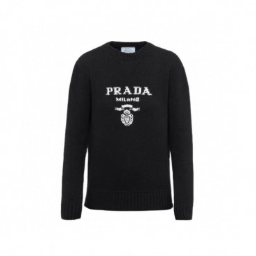Prada Womens Crew-neck Sweater 