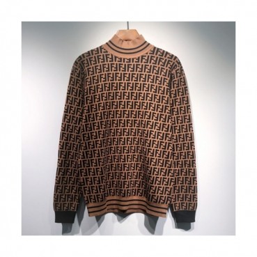 [펜디]Fendi 2021 Mens Logo Crew-neck Sweaters 