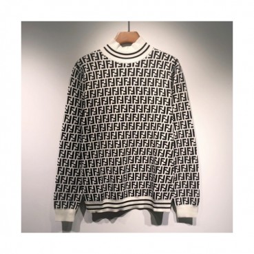 [펜디]Fendi 2021 Mens Logo Crew-neck Sweaters 