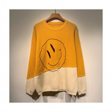 Loewe 2021 Mens Logo Crew-neck Wool Sweaters 