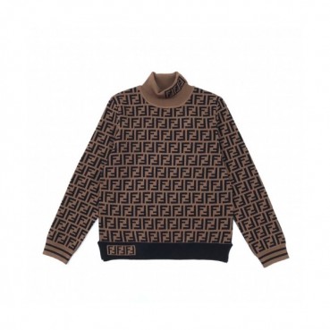 [펜디]Fendi 2020 Womens Logo Crew-neck Wool Sweaters 