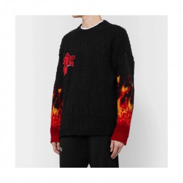[팜 엔젤스]Palm Angels 2020 Mens Logo Crew-neck Sweaters 