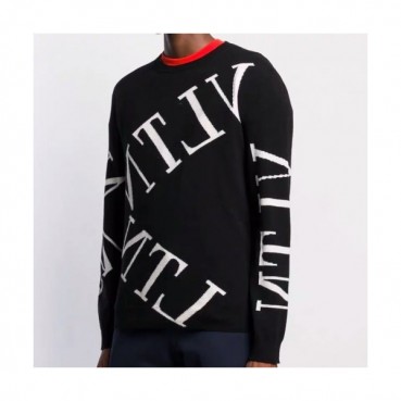 [발렌티노]Valentino 2020 Mens Big Logo Crew-neck Wool Sweaters 