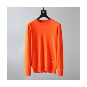 Loewe 2020 Mens Logo Crew-neck Wool Sweaters 