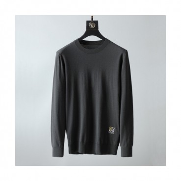 [로에베]Loewe 2020 Mens Logo Crew-neck Wool Sweaters 