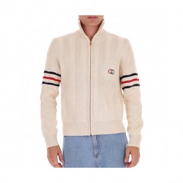 Gucci 2020 Mens Logo Zip-up Sweaters 