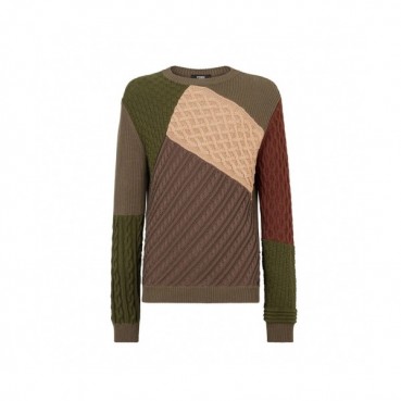[펜디]Fendi 2020 Mens Logo Crew-neck Wool Sweaters 