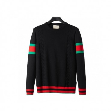 Gucci 2020 Mens Logo Crew-neck Sweaters 