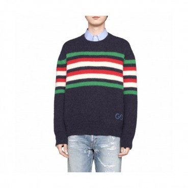 Gucci 2020 Mens Logo Crew-neck Sweaters 