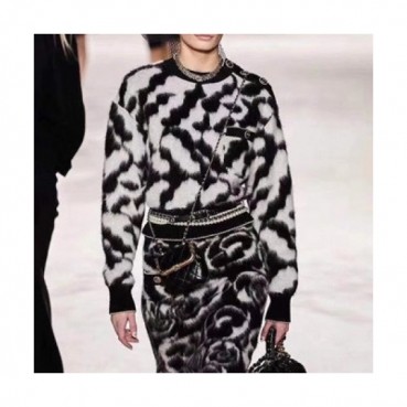 [샤넬]Chanel 2020 Womens 'cc' Logo Crew-neck Sweaters 
