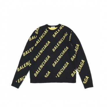 [발렌시아가]Balenciaga 2020 Mm/Wm Logo Crew-neck Sweaters 
