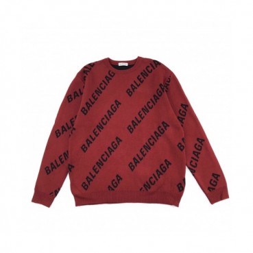 [발렌시아가]Balenciaga 2020 Mm/Wm Logo Crew-neck Sweaters 