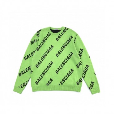 [발렌시아가]Balenciaga 2020 Mm/Wm Logo Crew-neck Sweaters 