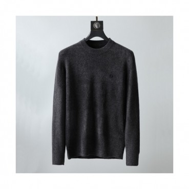 Zegna 2019 Mens Basic Crew-neck Wool Sweaters 
