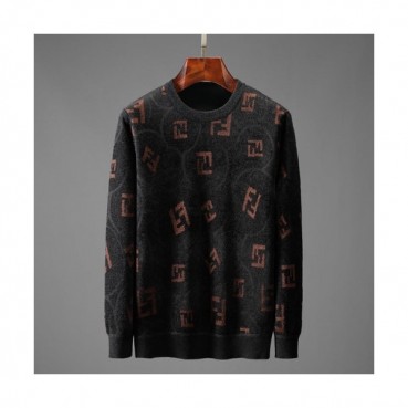 [펜디]Fendi 2020 Mens Logo Crew-neck Wool Sweaters 