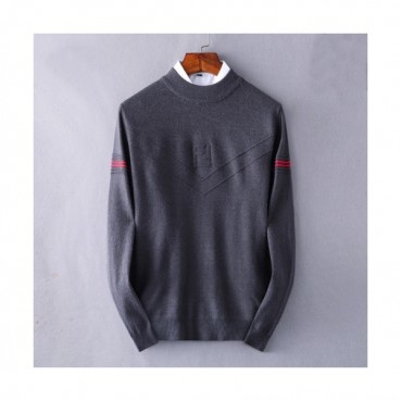 [펜디]Fendi 2020 Mens Logo Crew-neck Wool Sweaters 