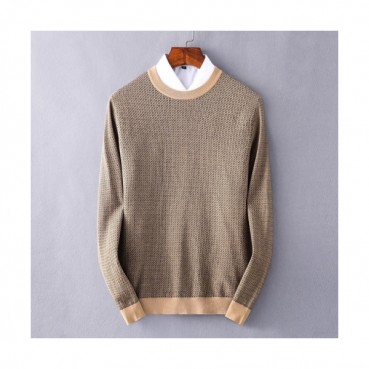 [펜디]Fendi 2020 Mens Logo Crew-neck Wool Sweaters 