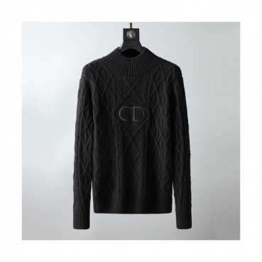 Dior 2020 Mens Retro Logo Crew-neck Sweaters 
