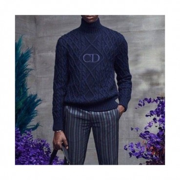 Dior 2020 Mens Retro Logo Crew-neck Sweaters 