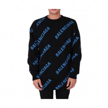 [발렌시아가]Balenciaga 2020 Mm/Wm Logo Crew-neck Sweaters 