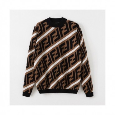 [펜디]Fendi 2020 Mens Logo Crew-neck Wool Sweaters 