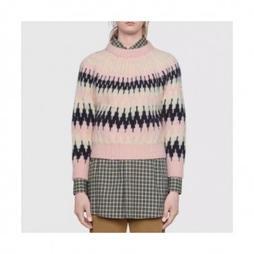 Gucci 2020 Womens Casual Crew-neck Wool Sweaters 