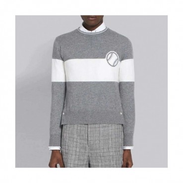 [톰브라운]Thom Browne 2020 Mens Strap Crew-neck Wool Sweaters 