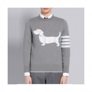 [톰브라운]Thom Browne 2020 Mens Strap Crew-neck Wool Sweaters 