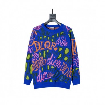 Dior 2020 Mens Retro Logo Crew-neck Sweaters 