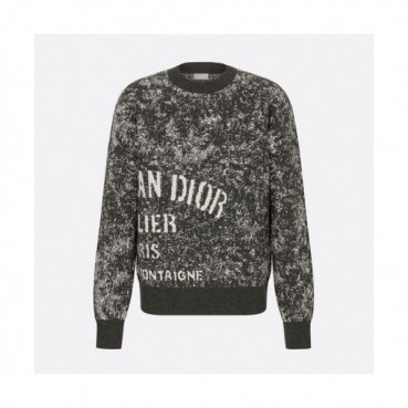 Dior 2020 Mens Retro Logo Crew-neck Sweaters 