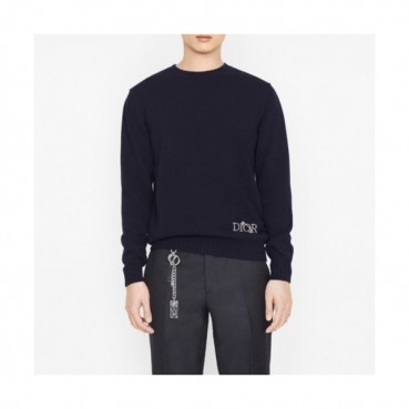 Dior 2020 Mens Retro Logo Crew-neck Sweaters 