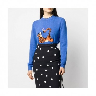 Miumiu 2020 Ladies Casual Crew-neck Sweaters 