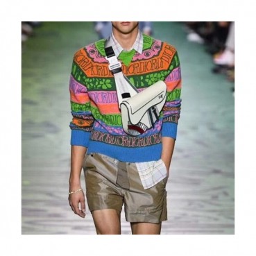 Dior 2020 Mens Retro Logo Crew-neck Sweaters 