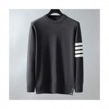 [톰브라운]Thom Browne 2020 Mens Strap Crew-neck Wool Sweaters 