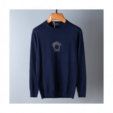 [베르사체]Versace 2020 Mens Medusa Logo Crew-neck Wool Sweater 