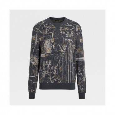 [제냐]Zegna 2020 Mens Basic Crew-neck Wool Sweater 