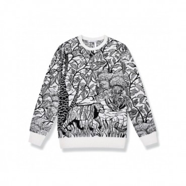 Dior 2020 Mens Retro Logo Crew-neck Sweaters 