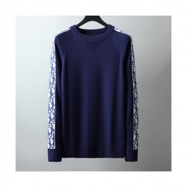 Dior 2020 Mens Retro Logo Crew-neck Sweaters 