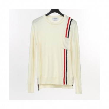 [톰브라운]Thom Browne 2020 Mens Strap Crew-neck Wool Sweaters 