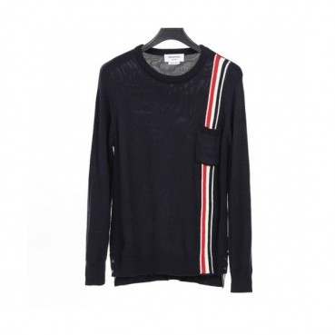 [톰브라운]Thom Browne 2020 Mens Strap Crew-neck Wool Sweaters 