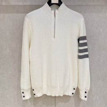 [톰브라운]Thom Browne Mens Strap Crew-neck Wool Sweaters 