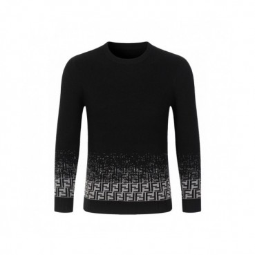 [펜디]Fendi 2020 Mens Logo Crew-neck Wool Sweaters 
